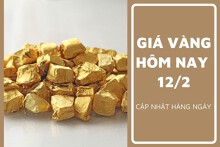 Giá vàng hôm nay 12/2: Giảm nhẹ sáng đầu tuần