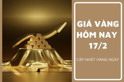 Giá vàng hôm nay 17/2: Vàng SJC giảm đến 500.000 đồng/lượng ở chiều mua vào