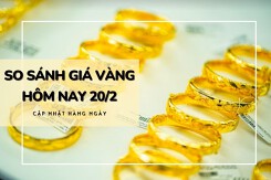 So sánh giá vàng hôm nay 20/2: Vàng SJC tăng trở lại đến 1,4 triệu đồng/lượng sau ngày Thần Tài