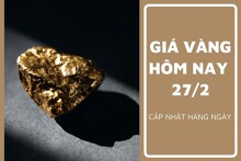 Giá vàng hôm nay 27/2: Vàng SJC duy trì đà tăng, bán ra quanh mốc 79,2 triệu đồng/lượng