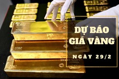 Dự báo giá vàng 29/2: Chưa thể tăng trở lại khi thị trường thế giới vẫn 'tụt dốc'?