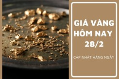 Giá vàng hôm nay 28/2: Vàng SJC giao dịch dưới ngưỡng 80 triệu đồng/lượng