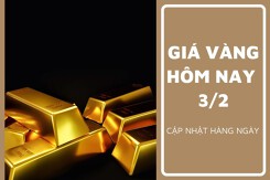 Giá vàng hôm nay 3/2: Vàng SJC giảm cao nhất 400.000 đồng/lượng chiều mua vào sáng cuối tuần