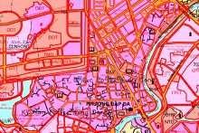 Bản đồ quy hoạch giao thông phường Đập Đá, thị xã An Nhơn, tỉnh Bình Định giai đoạn 2021 - 2030