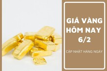 Giá vàng hôm nay 6/2: Vàng SJC bán ra quanh mốc 78,5 triệu đồng/lượng