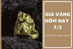Giá vàng hôm nay 7/2: Vàng SJC tương đối ổn định trong phiên sáng