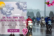 Dự báo thời tiết hôm nay và ngày mai 7/2: Hà Nội, Đà Nẵng đều có sương mù vào sáng sớm, TP HCM ngày vẫn nắng