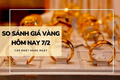 So sánh giá vàng hôm nay 7/2: Vàng SJC tiến sát mốc 79 triệu đồng/lượng ngày cận Tết