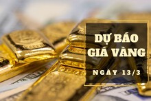 Dự báo giá vàng 13/3: Giảm trở lại vào đầu phiên theo thị trường thế giới?
