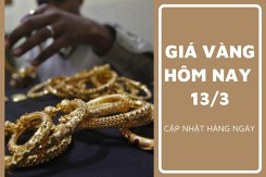Giá vàng hôm nay 13/3: Vàng SJC giảm nhưng vẫn neo ở mức cao