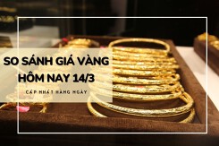 So sánh giá vàng hôm nay 14/3: Vàng SJC lên 81,5 triệu đồng/lượng