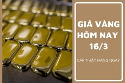Giá vàng hôm nay 16/3: Vàng SJC giảm 700.000 đồng/lượng vào cuối tuần