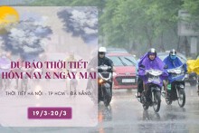 Dự báo thời tiết hôm nay và ngày mai 20/3: Hà Nội trời chuyển rét, Đà Nẵng có mưa, TP HCM có nắng nóng