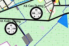 Bản đồ quy hoạch giao thông xã Cao Dương, Thanh Oai, Hà Nội đến năm 2030