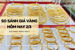 So sánh giá vàng hôm nay 2/3: Vàng SJC lập đỉnh mới 81 triệu đồng/lượng
