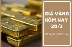 Giá vàng hôm nay 20/3: Vàng SJC tăng 200.000 đồng/lượng tại vài nơi