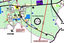 Bản đồ quy hoạch giao thông xã Hồng Dương, Thanh Oai, Hà Nội đến năm 2030