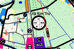 Bản đồ quy hoạch giao thông xã Kim Thư, Thanh Oai, Hà Nội đến năm 2030