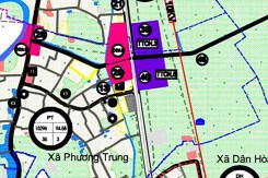 Bản đồ quy hoạch sử dụng đất xã Phương Trung, Thanh Oai, Hà Nội đến năm 2030