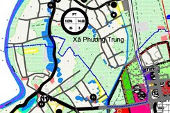 Bản đồ quy hoạch giao thông xã Phương Trung, Thanh Oai, Hà Nội đến năm 2030