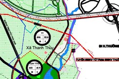 Bản đồ quy hoạch sử dụng đất xã Thanh Thùy, Thanh Oai, Hà Nội đến năm 2030