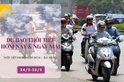 Dự báo thời tiết hôm nay và ngày mai 25/3: Hà Nội, Đà Nẵng sáng sớm có sương mù, TP HCM duy trì nắng nóng