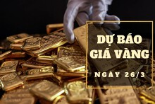 Dự báo giá vàng 26/3: Sẽ phục hồi theo thị trường thế giới?