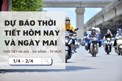 Dự báo thời tiết hôm nay và ngày mai 2/4: Hà Nội và TP HCM nắng nóng, cao nhất 37 độ, Đà Nẵng ngày nắng, không mưa