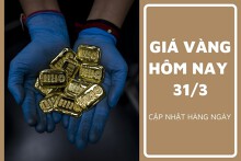 Giá vàng hôm nay 31/3: Thế giới lập kỷ lục mới, vàng SJC tiếp đà tăng trong tuần qua