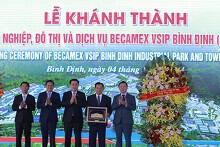 Becamex khánh thành KCN Becamex VSIP Bình Định giai đoạn 1, ký kết hợp tác với 4 đối tác