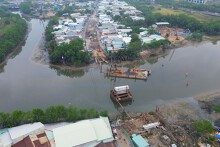 Cận cảnh cầu Rạch Đỉa mới nối quận 7 - Nhà Bè sau hơn nửa năm thi công