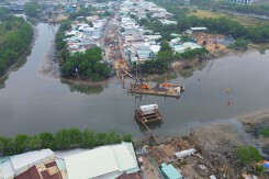 Cận cảnh cầu Rạch Đỉa mới nối quận 7 - Nhà Bè sau hơn nửa năm thi công