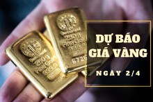 Dự báo giá vàng 2/4: Tiếp đà tăng theo thị trường thế giới?