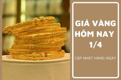 Giá vàng hôm nay 1/4: Vàng SJC biến động trái chiều tại phiên đầu tháng mới