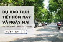 Dự báo thời tiết hôm nay và ngày mai (12/4) TP Hồ Chí Minh nắng nóng gay gắt với nhiệt độ cao nhất 37 độ