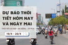 Dự báo thời tiết hôm nay và ngày mai (20/4) Hà Nội, Đà Nẵng và TP Hồ Chí Minh nắng nóng tiếp diễn
