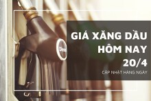 Giá xăng dầu hôm nay 20/4 nhích nhẹ với nguồn cung dồi dào