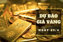 Dự báo giá vàng 23/4: Giảm theo thị trường thế giới?