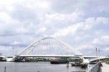 Cầu 800 tỷ ở Cần Thơ sắp thông xe