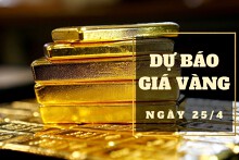 Dự báo giá vàng 25/4: Đà tăng mới sẽ tiếp diễn?
