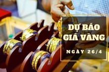 Dự báo giá vàng 26/4: Khả năng tăng trở lại vào đầu phiên?