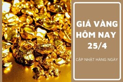 Giá vàng hôm nay 25/4 lao dốc tới 1 triệu đồng/lượng