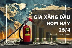 Giá xăng dầu hôm nay ngày 25/4 tăng giảm không đồng nhất do lo ngại về nhu cầu của Mỹ