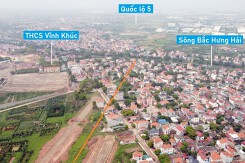 Hình ảnh Vành đai 4 qua huyện Văn Giang sau 10 tháng thi công