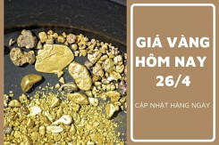 Giá vàng hôm nay 26/4 tăng nửa triệu đồng/lượng