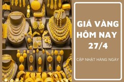 Giá vàng hôm nay 27/4: Duy trì đà tăng vào phiên cuối tuần
