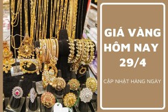Giá vàng hôm nay 29/4 giảm trở lại vào sáng đầu tuần