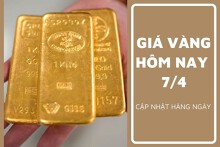 Giá vàng hôm nay 7/4: Ghi nhận xu hướng tăng trong tuần qua