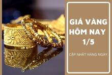 Giá vàng hôm nay 1/5: Giảm hơn 1% xuống đáy 1 tuần