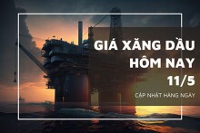 Giá xăng dầu ngày 11/5 quay đầu trượt dốc hơn 1%